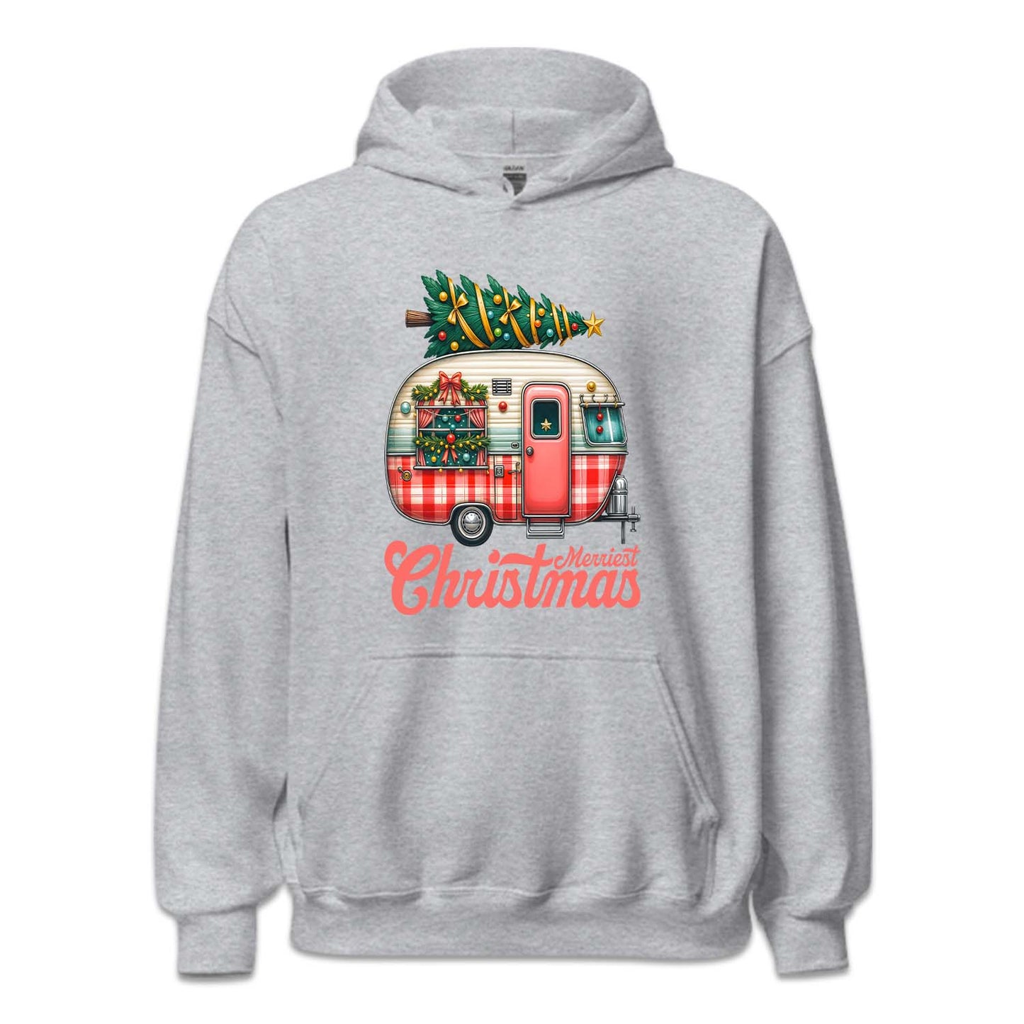 Merriest Christmas Holiday Road Trip Xmas Caravan Tree RV | PRODUCT CODE: MRSTCHMLDY