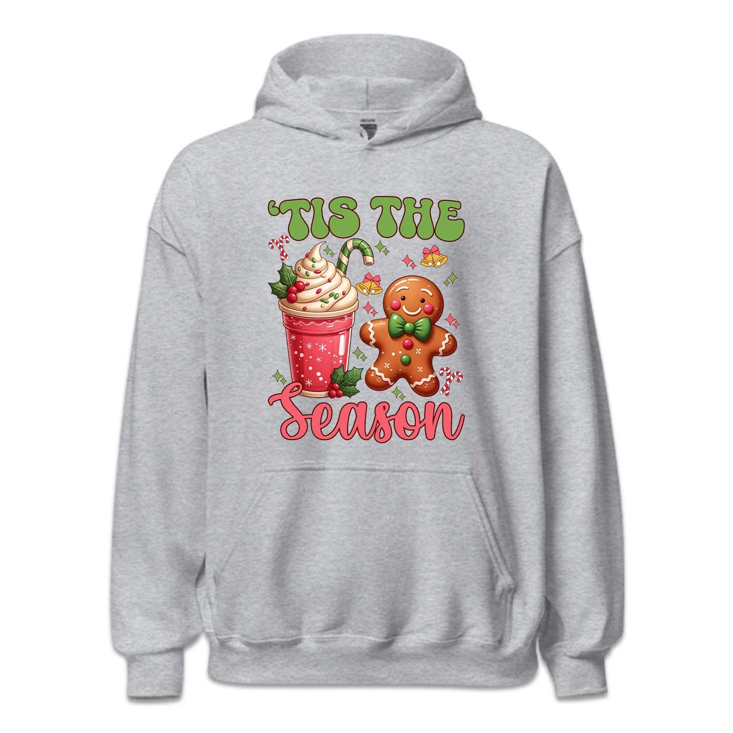 Tis The Season Pink Christmas Hot Cocoa Cup & Gingerbread Man Xmas | PRODUCT CODE: TSHEANOPKNCH