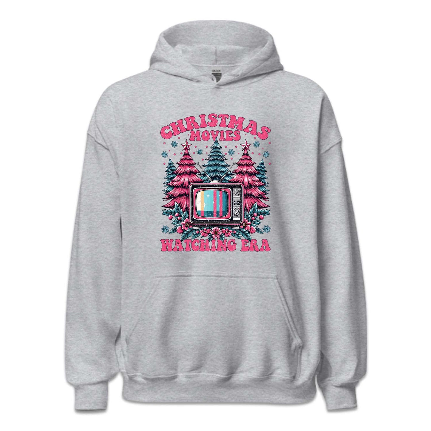 Pink Christmas Movies Watching Era Cozy Xmas Movie Night | PRODUCT CODE: PKCRTMVESWR