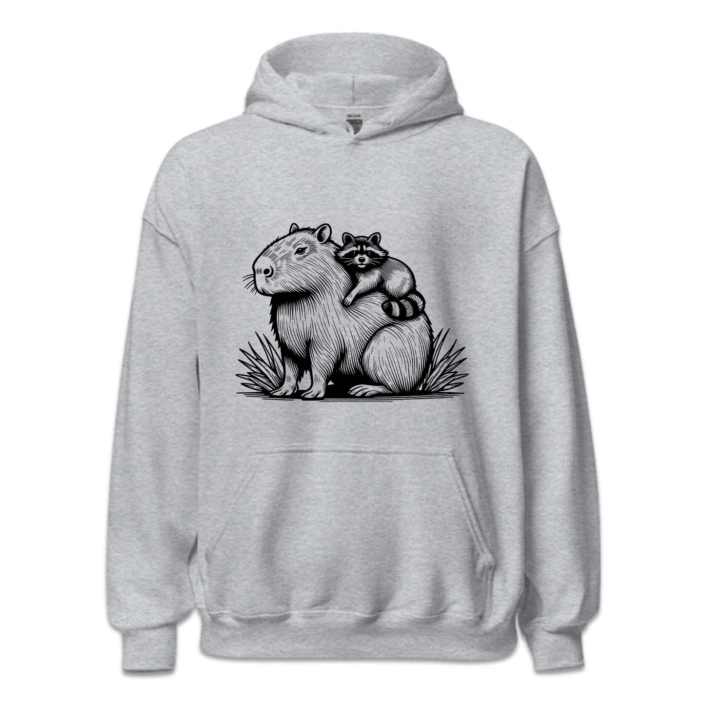 Raccoon Riding Capybara Wildlife | PRODUCT CODE: RCAONDCPB