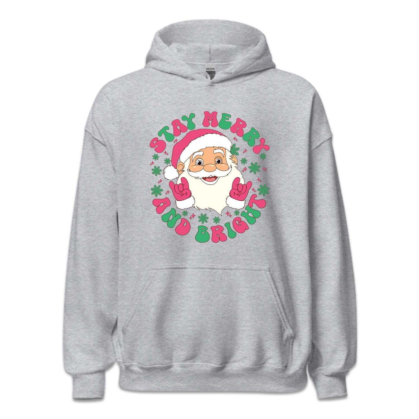 Stay Merry and Bright Pink Christmas Santa Claus Xmas | PRODUCT CODE: STMRABGHTPK
