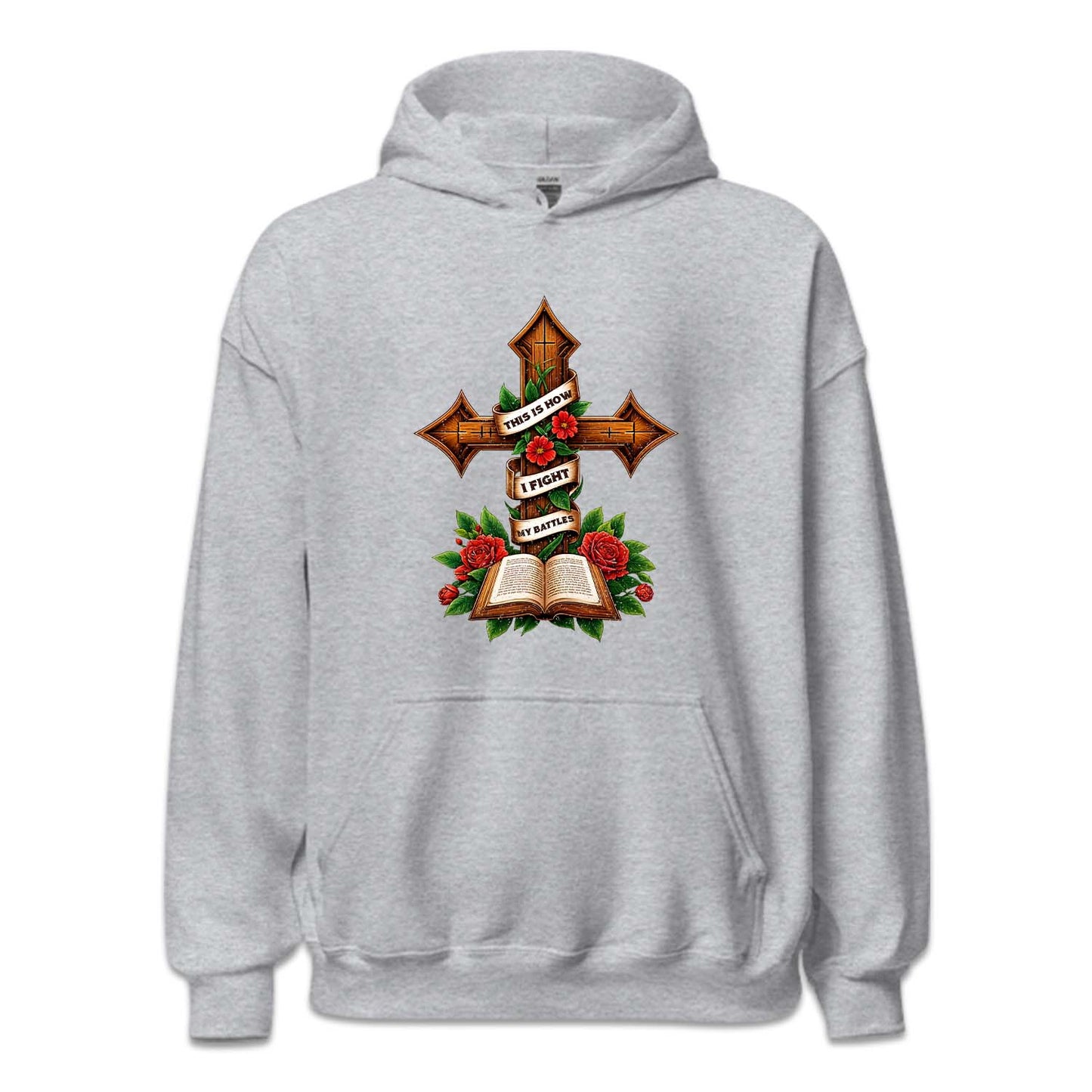 This Is How I Fight My Battles Religious Cross and Bible | PRODUCT CODE: THSOWGFTM