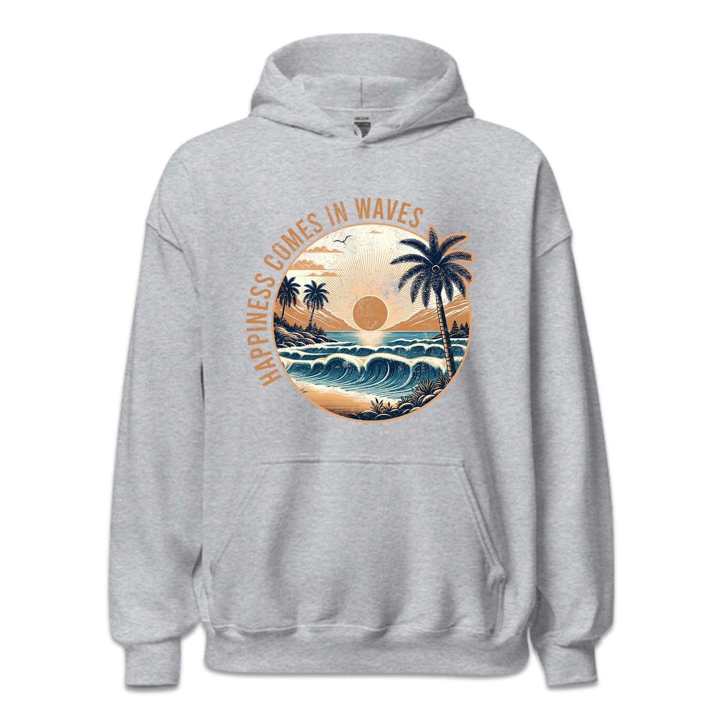 Happiness Comes In Waves Beach Vibes | PRODUCT CODE: HPANSCMIW