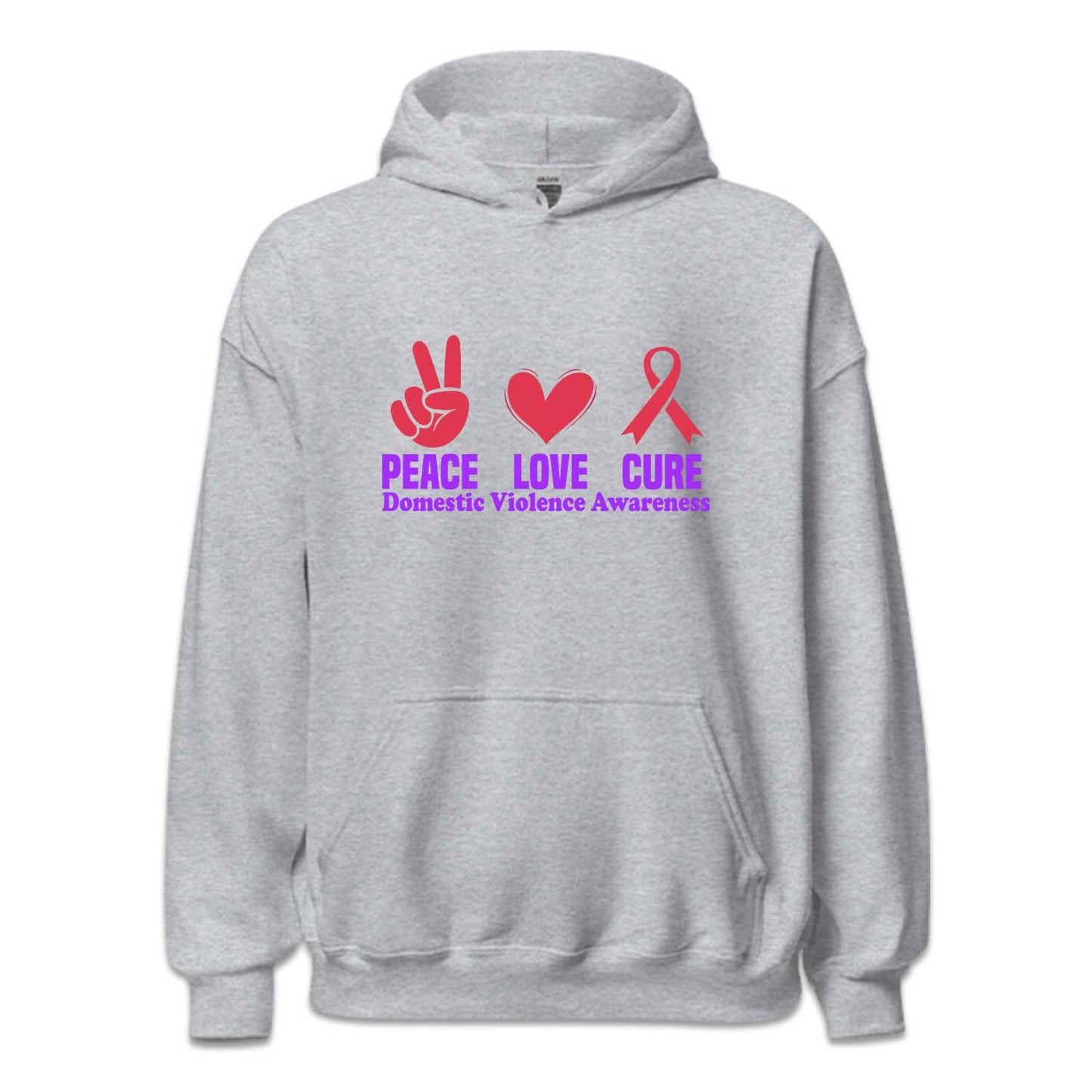 Domestic Violence Awareness Peace Love Cure Dv Survivor | PRODUCT CODE: PCELVURXDM