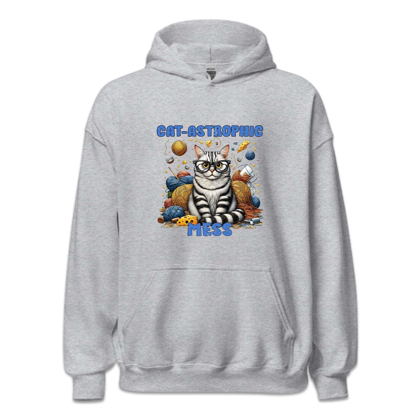Cat-Astrophic Mess Yarn and Cheese Funny Cat Lover | PRODUCT CODE: CTASPHCIME