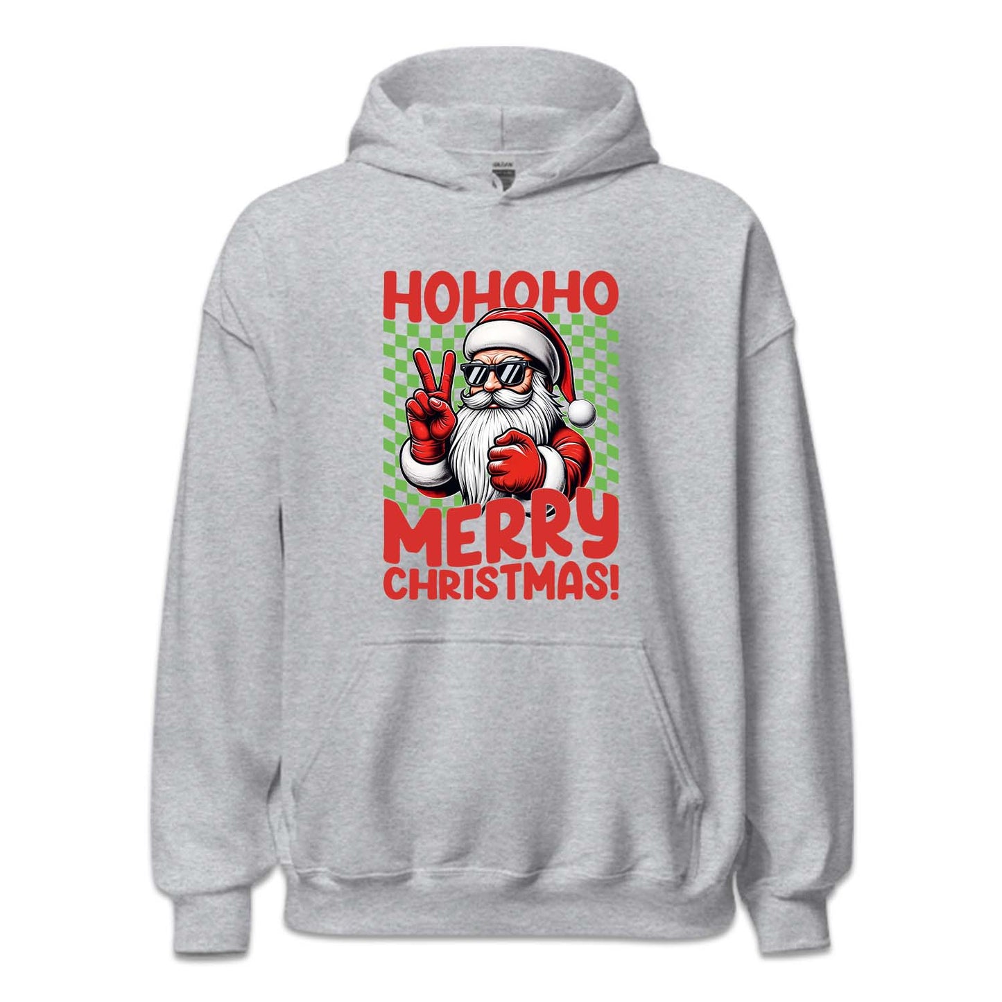 Ho Ho Ho Merry Christmas Santa Claus Peace Sign Xmas | PRODUCT CODE: SNTMKNGPEC