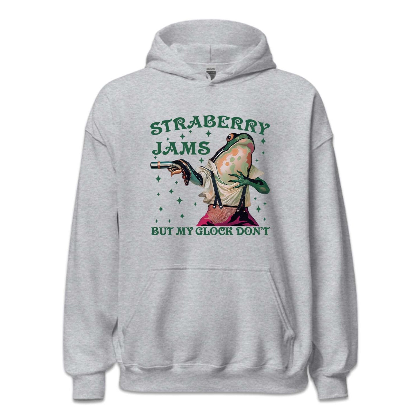 Strawberry Jams But My Glock Don't Hilarious Frog with Gun | PRODUCT CODE: SRTBWGNUL