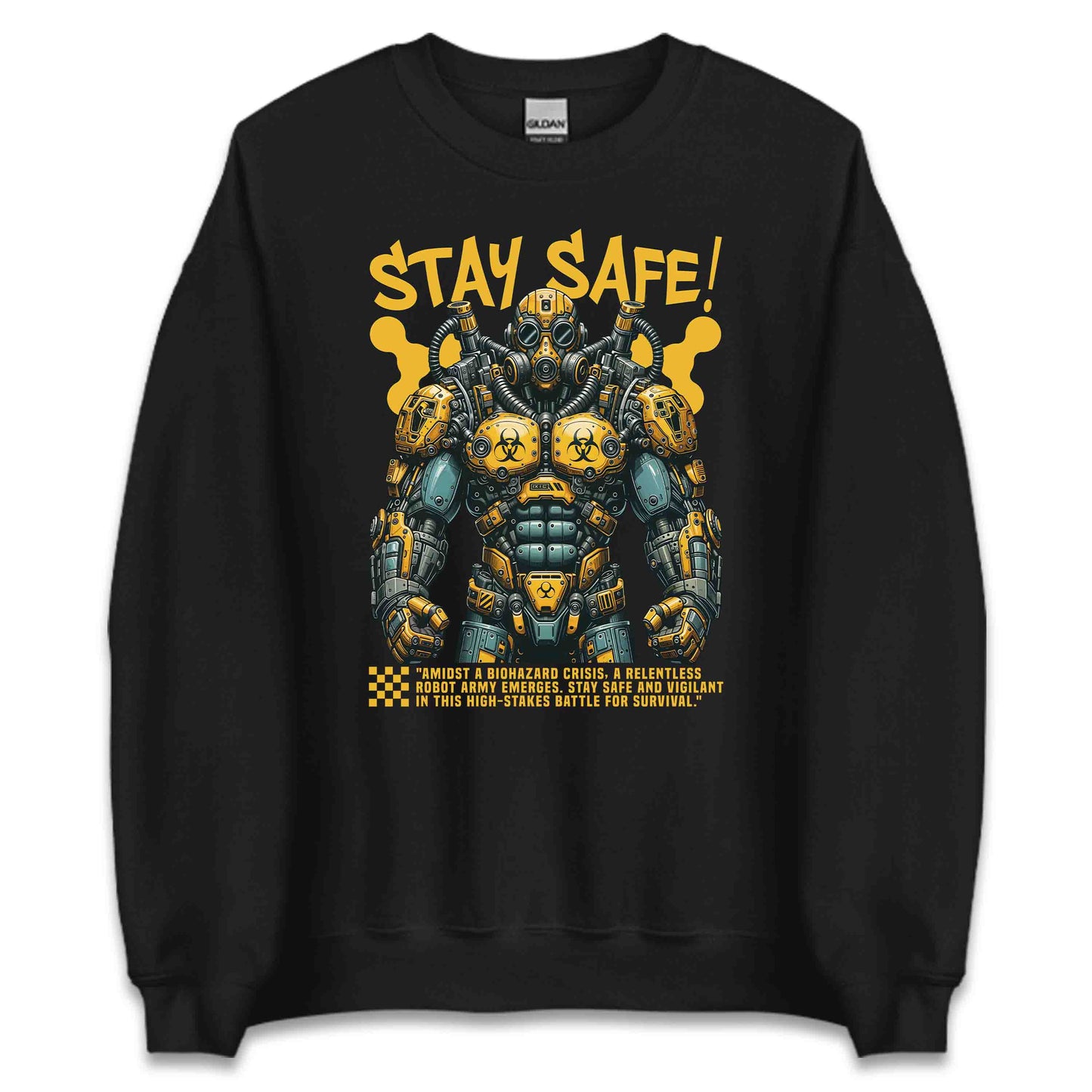 Stay Safe Biohazard Robot Gas Mask Industrial Robot Army | PRODUCT CODE: STFSBHRZRDBTO