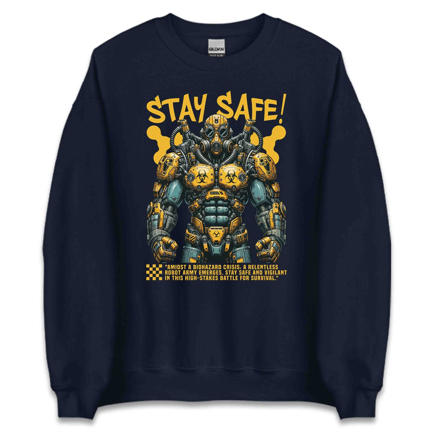 Stay Safe Biohazard Robot Gas Mask Industrial Robot Army | PRODUCT CODE: STFSBHRZRDBTO