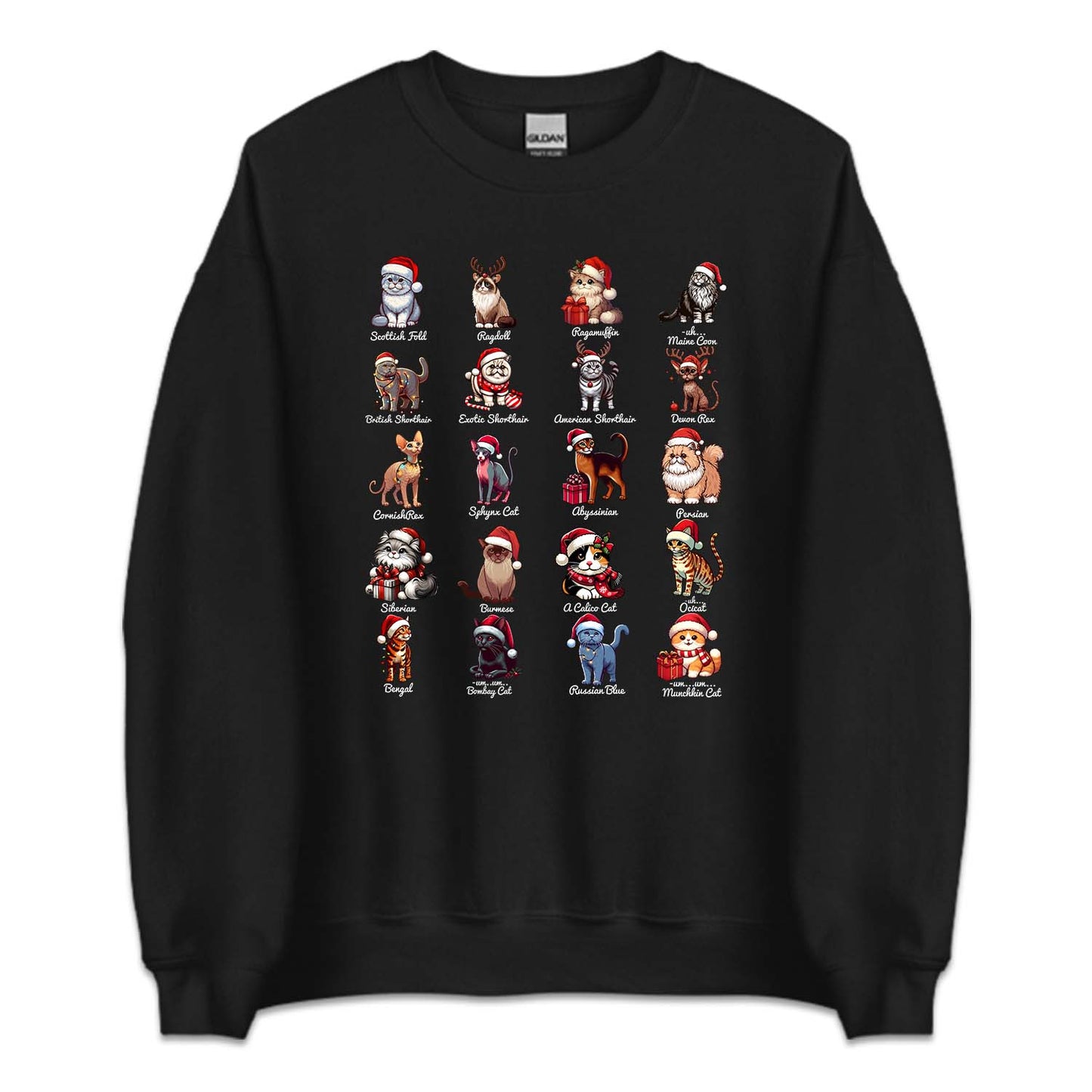 Christmas Taylor Midnights Xmas Cats Breeds | PRODUCT CODE: CHTBRDTYLSW
