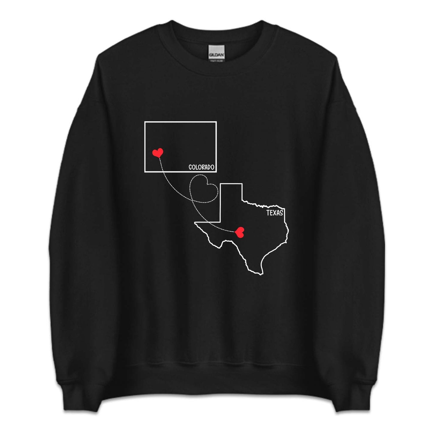 Personalized State to State Long Distance Relationship | PRODUCT CODE: CSTATLNGDC