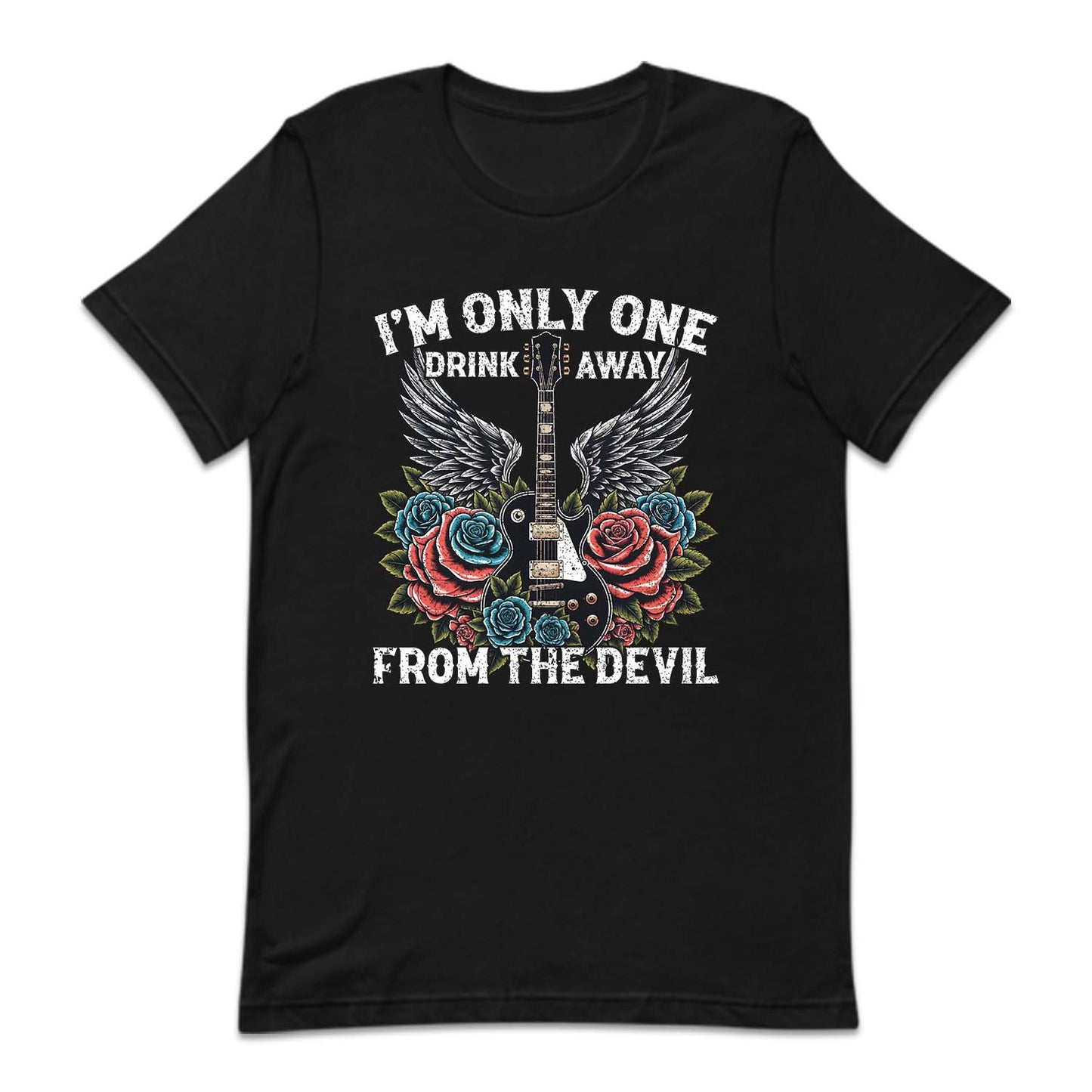 Western Guitar I Am Only One Drink Away From The Devil Cicada Concert | PRODUCT CODE: MAONLYDKRV
