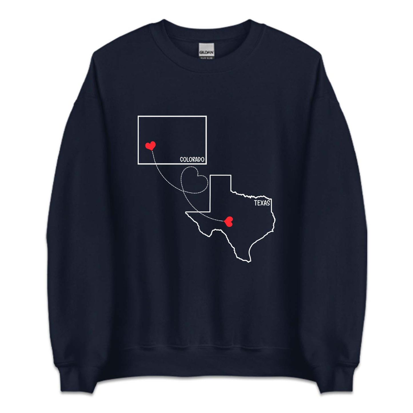 Personalized State to State Long Distance Relationship | PRODUCT CODE: CSTATLNGDC