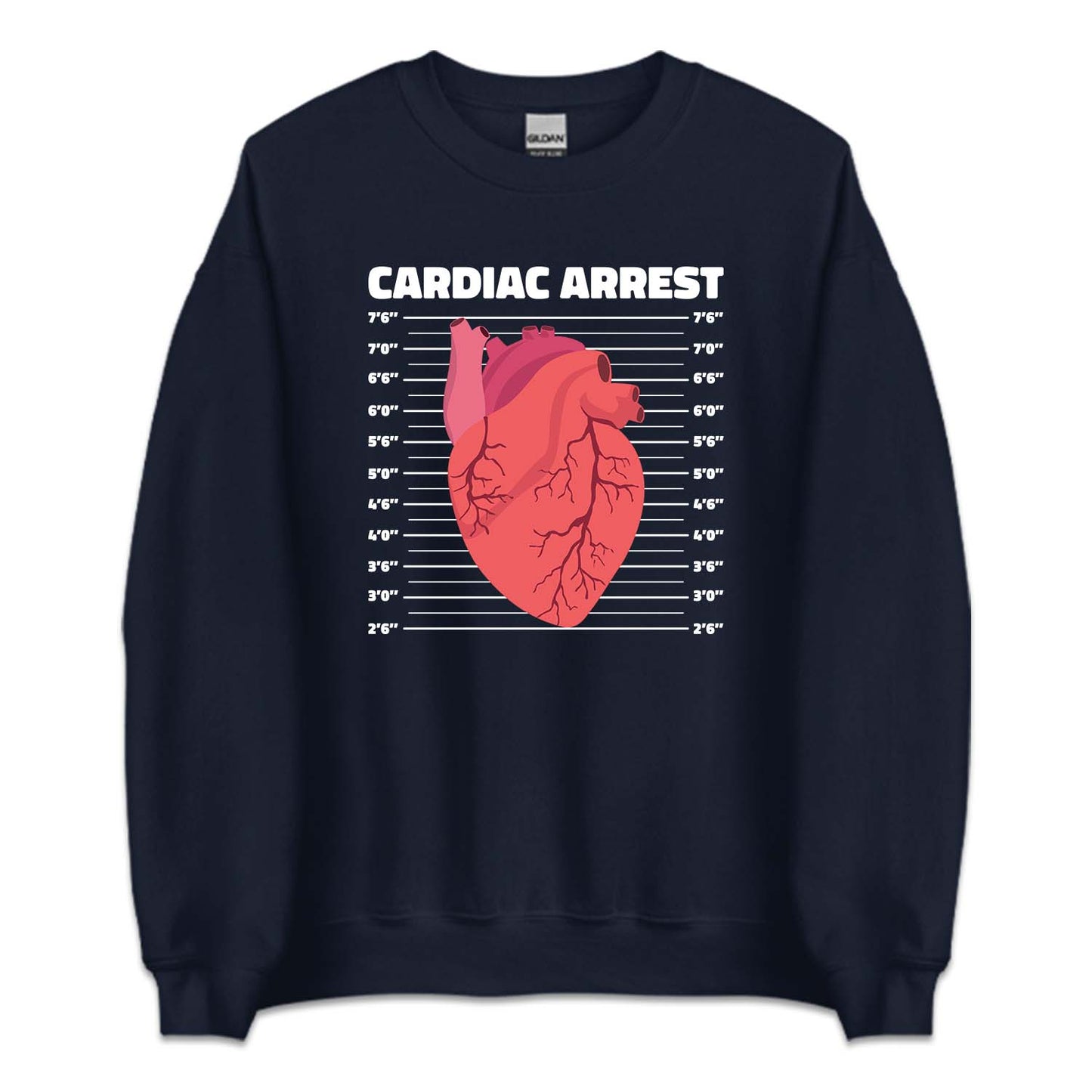 Cardiac Arrest Anatomical Heart Humor | PRODUCT CODE: CRDNRASTG