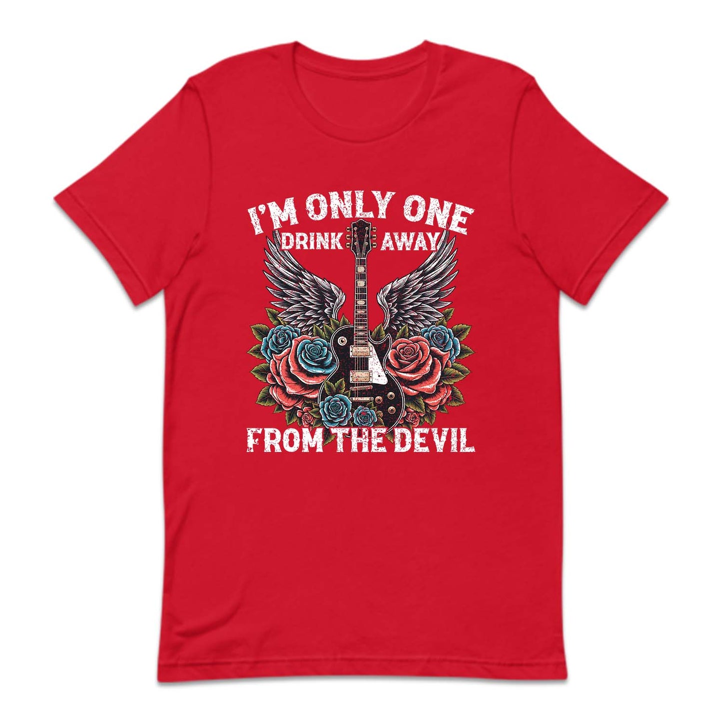 Western Guitar I Am Only One Drink Away From The Devil Cicada Concert | PRODUCT CODE: MAONLYDKRV