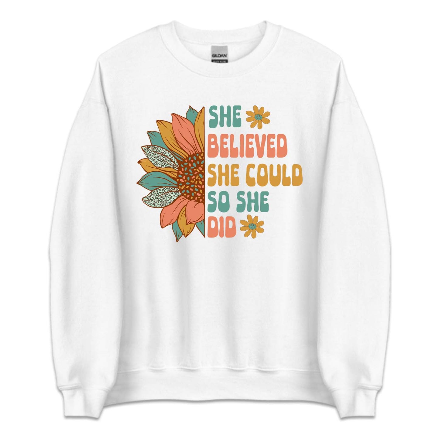 She Believed She Could So She Did Inspirational Quote | PRODUCT CODE: SNFLWRHEBL