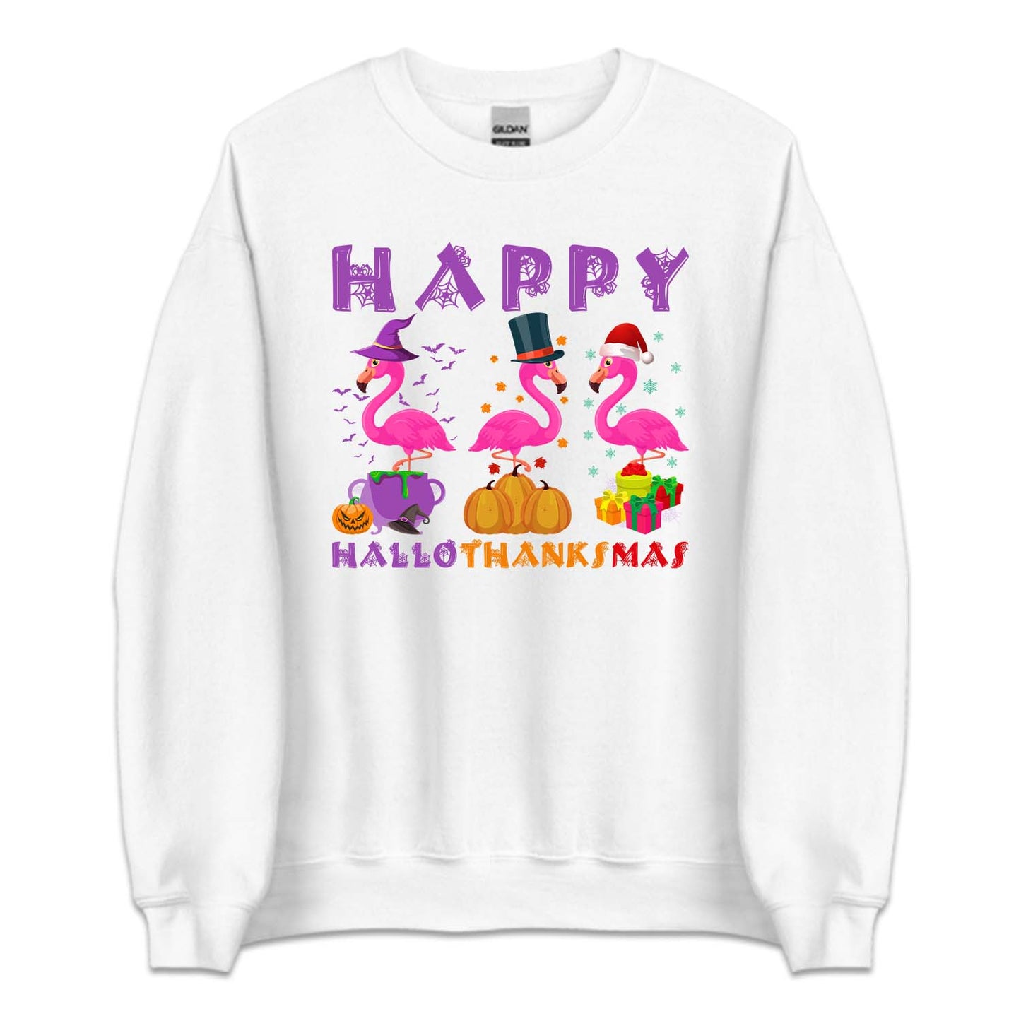 Flamingo Happy HalloThanksMas | PRODUCT CODE: HPLTKCFLMG