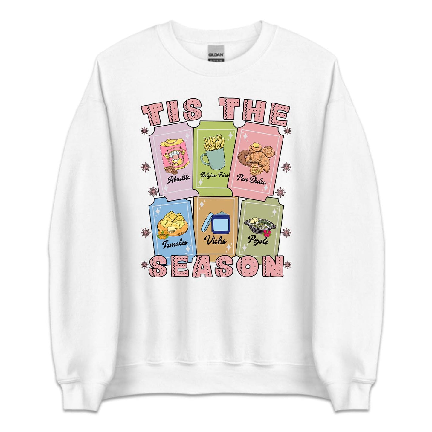 Tis The Season Mexican Christmas Festive Foods Holiday Cards Latina Xmas | PRODUCT CODE: MXNCHRMHLD