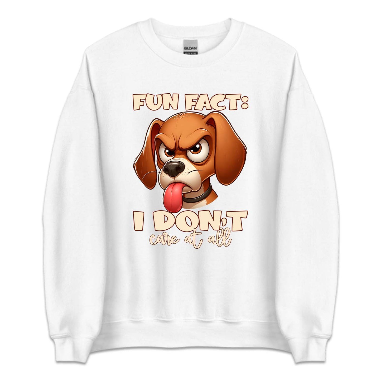 Fun Fact I Don't Care At All Angry Cartoon Dog | PRODUCT CODE: ANGCRTDPSC