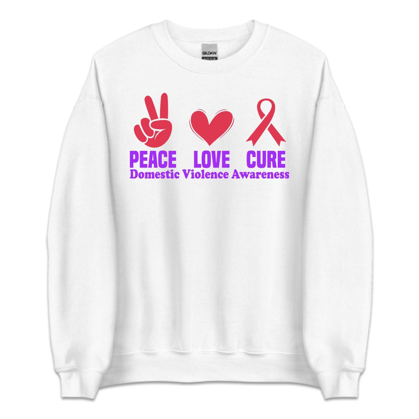 Domestic Violence Awareness Peace Love Cure Dv Survivor | PRODUCT CODE: PCELVURXDM