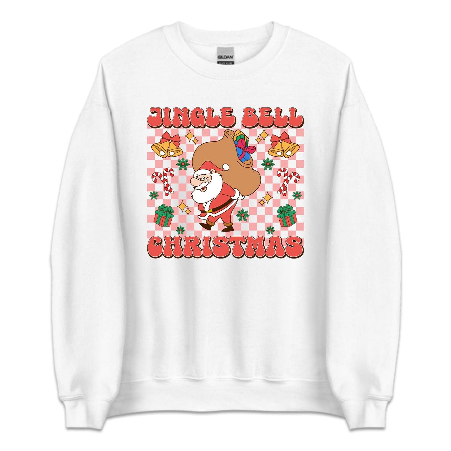 Christmas Jingle Bell Xmas Santa Claus with Bag of Gifts | PRODUCT CODE: JNGLBECHRST