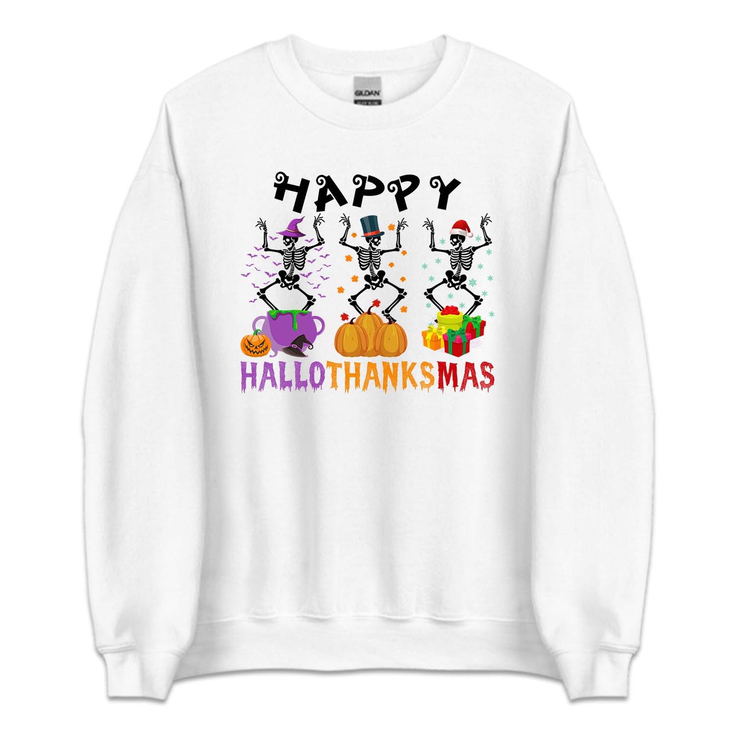 Dancing Skeleton Happy Hallothanksmas | PRODUCT CODE: HLOTHDNCSK
