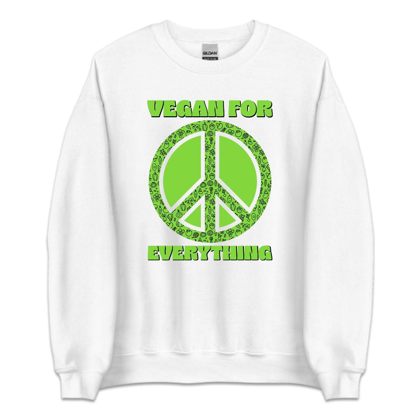Vegan For Everything Peace Sign Eco-Friendly Veganism Awareness | PRODUCT CODE: VNGFREVTHN