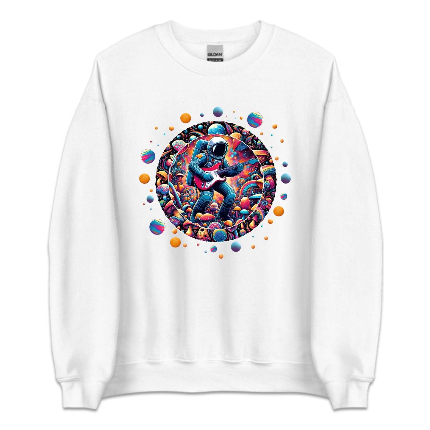 Psychedelic Astronaut Playing Guitar | PRODUCT CODE: ASTRPSDYLG
