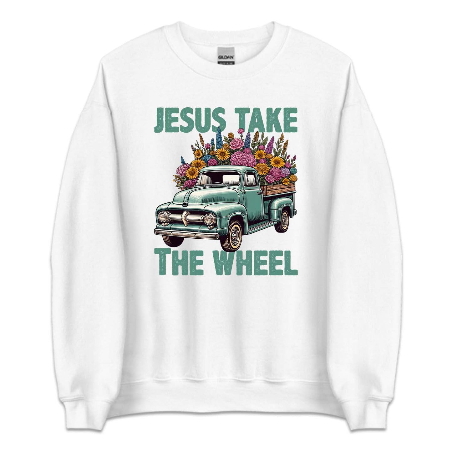 Jesus Take The Wheel Christian Floral | PRODUCT CODE: JSUTKHELCR