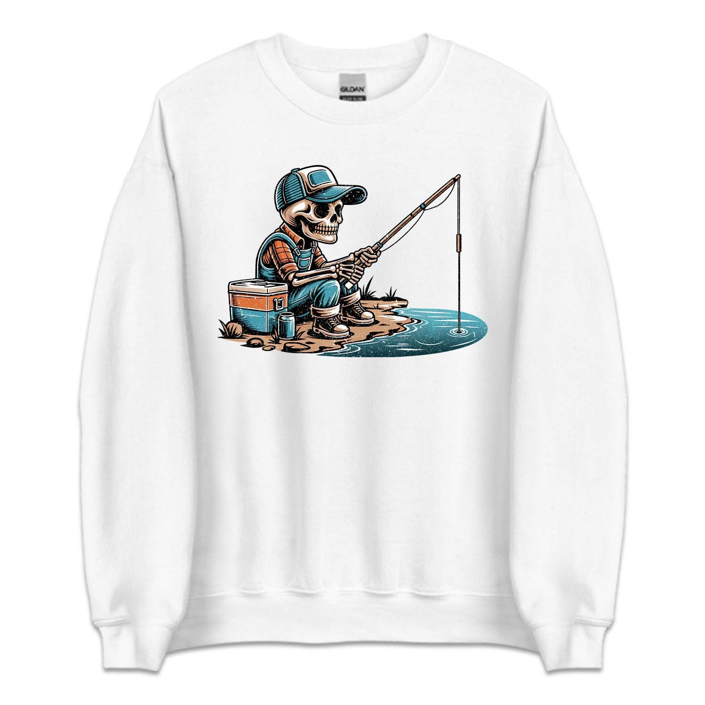 Skeleton Fishing Sarcastic Fisherman | PRODUCT CODE: SKLHSFHLWG