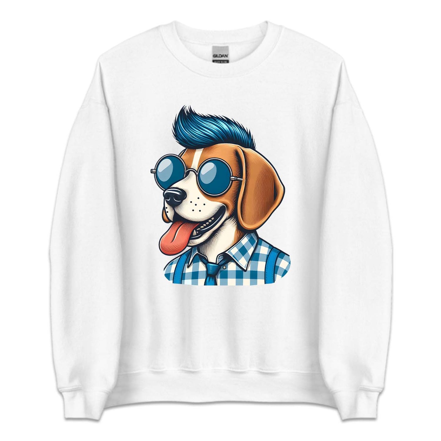 Beagle Punk Dog with Sunglasses Spiked Hair | PRODUCT CODE: BGLEDOPNK