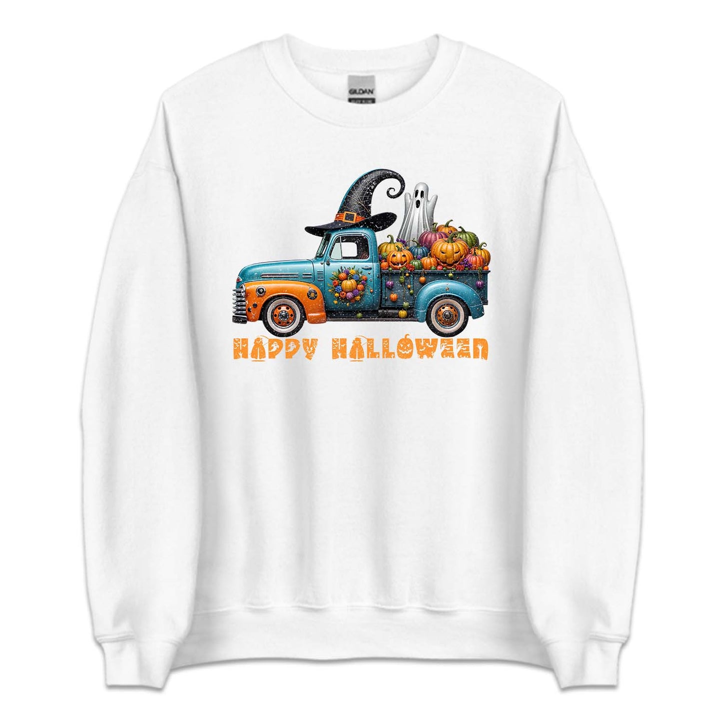 Halloween Pickup Truck Boo Ghost Pumpkins | PRODUCT CODE: HLPCKPUCK