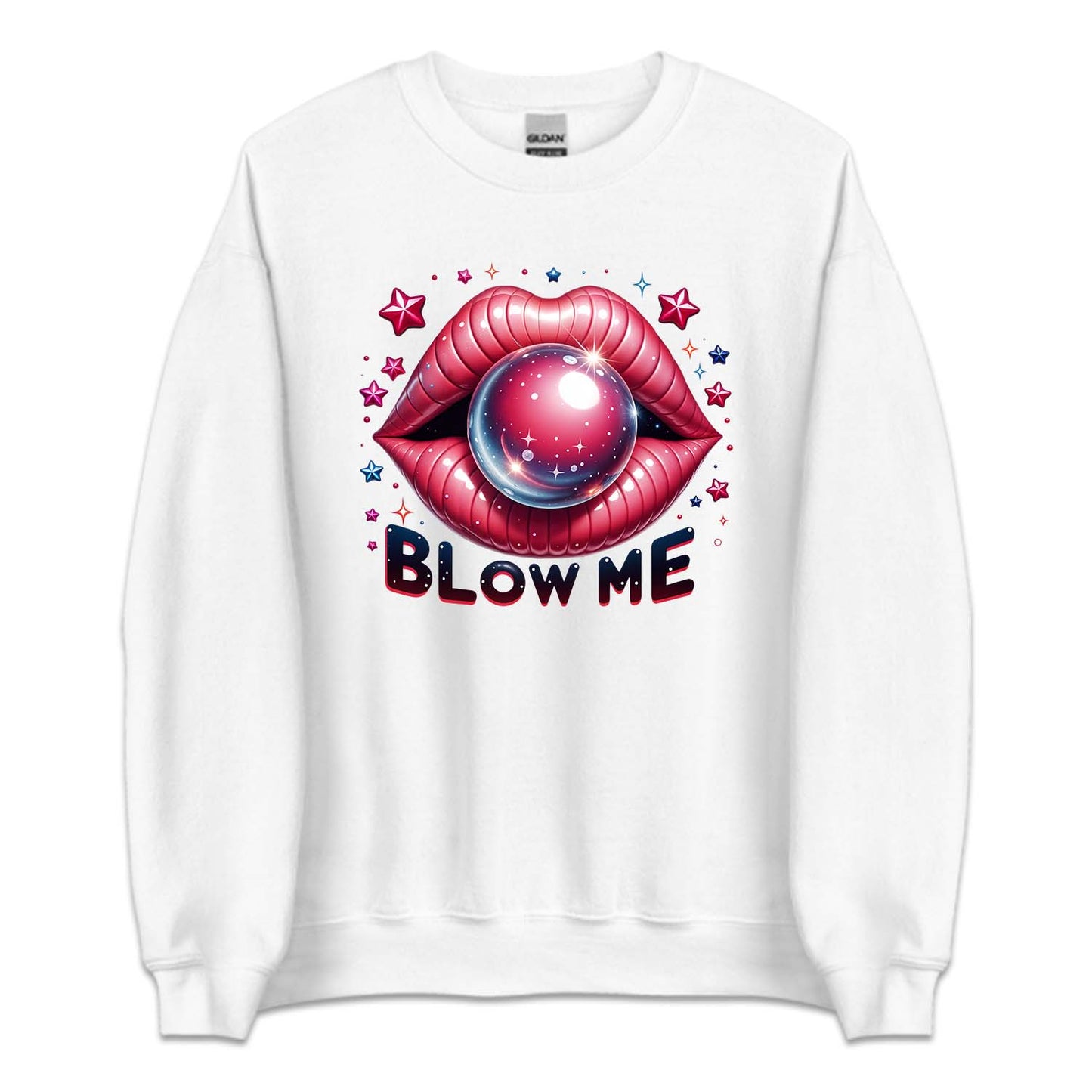 Blow Me Bubble Gum Funny Red Lips | PRODUCT CODE: BLWEMBLGM