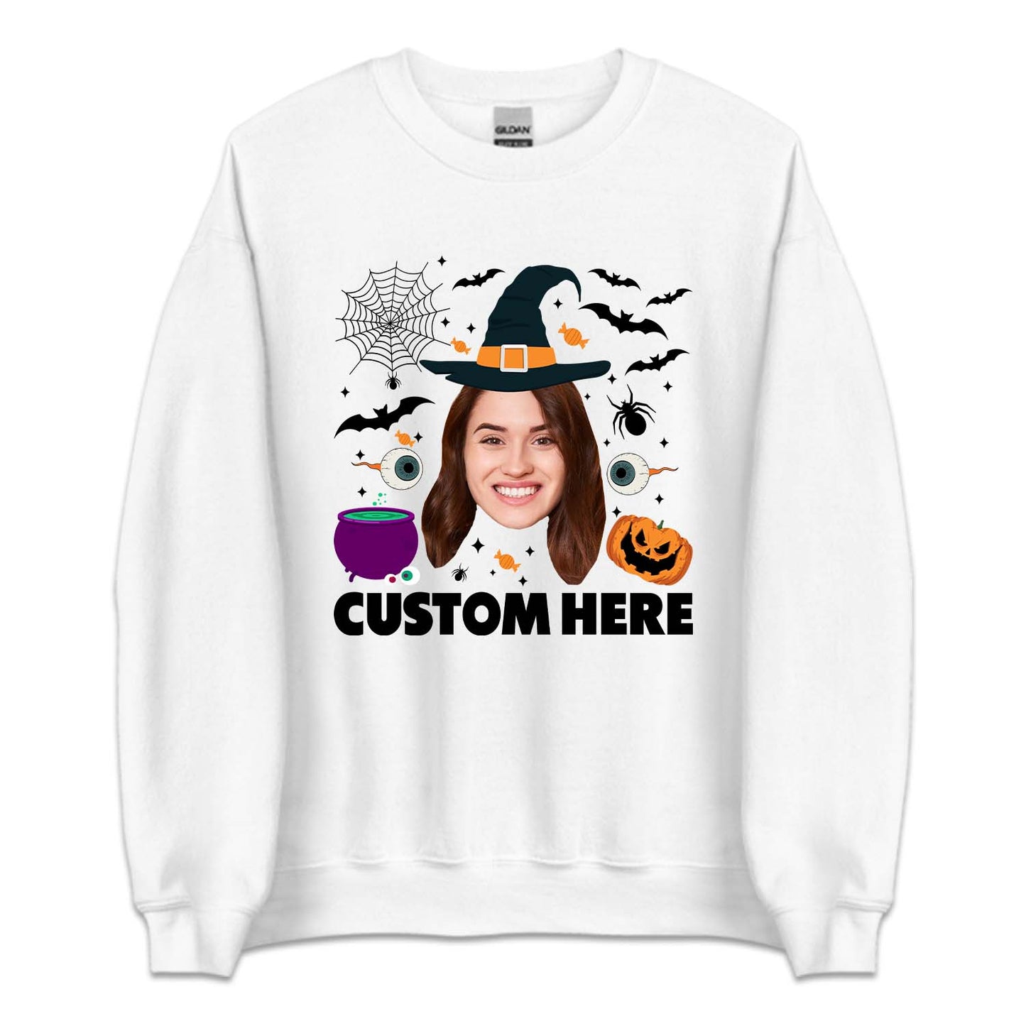 Personalized Halloween Witch Face Family Matching | PRODUCT CODE: CSTFCHLOW