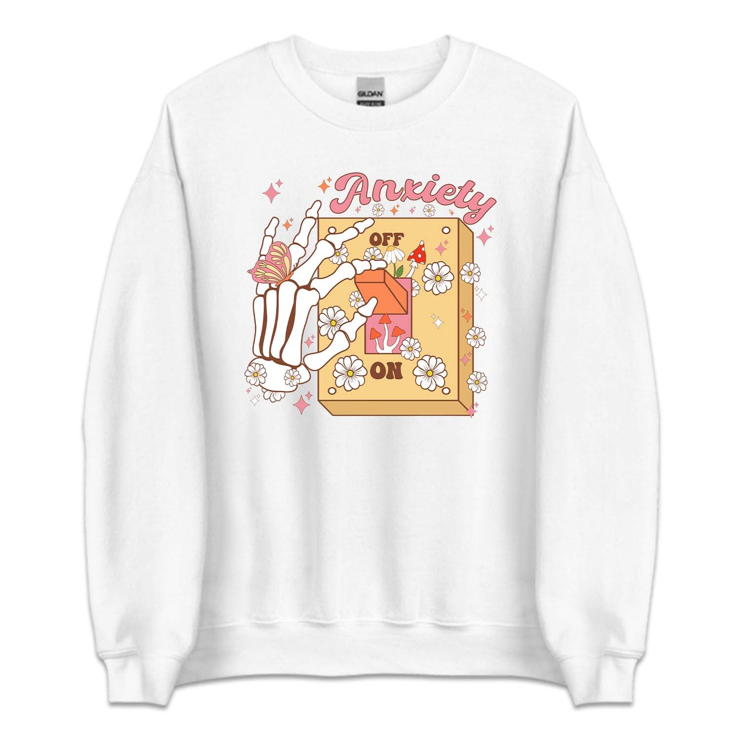 Anxiety On Off Switch Skeleton Hand | PRODUCT CODE: ANXOSKLMH