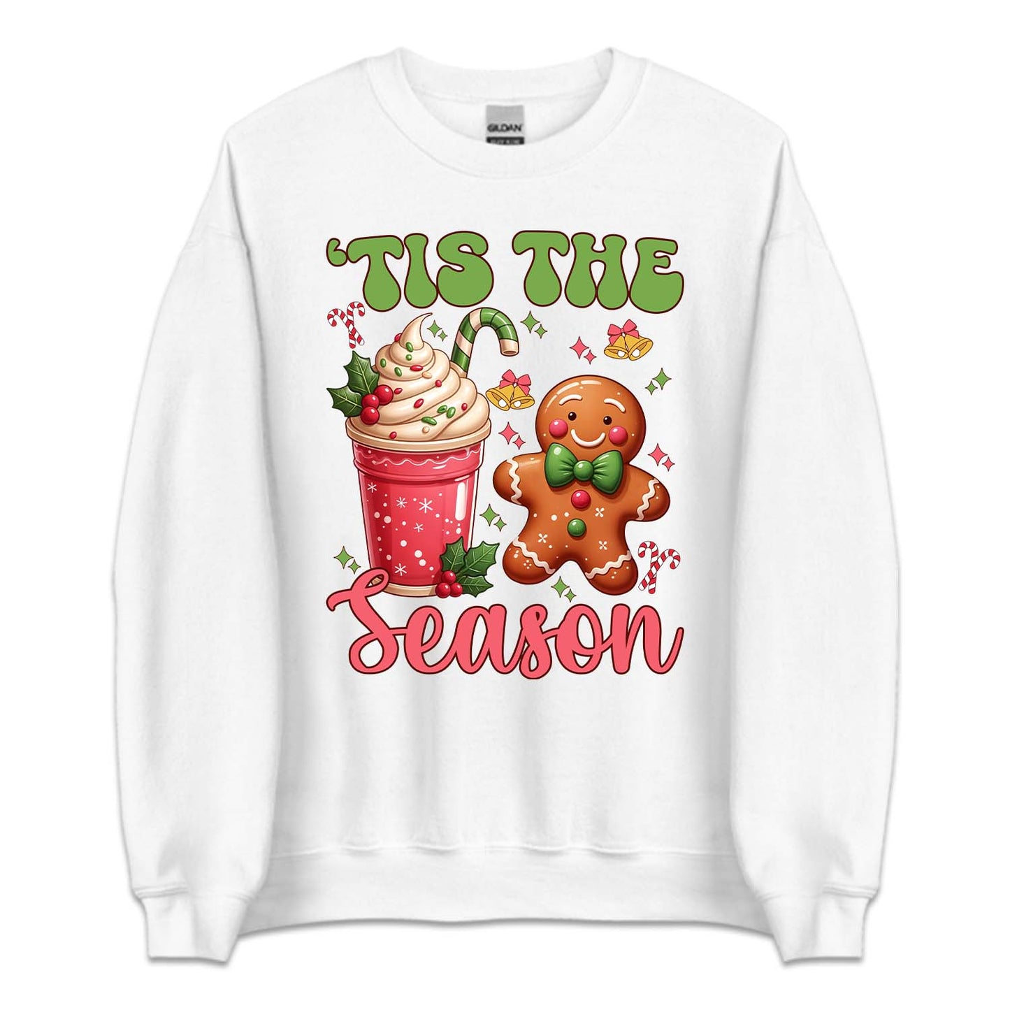 Tis The Season Pink Christmas Hot Cocoa Cup & Gingerbread Man Xmas | PRODUCT CODE: TSHEANOPKNCH