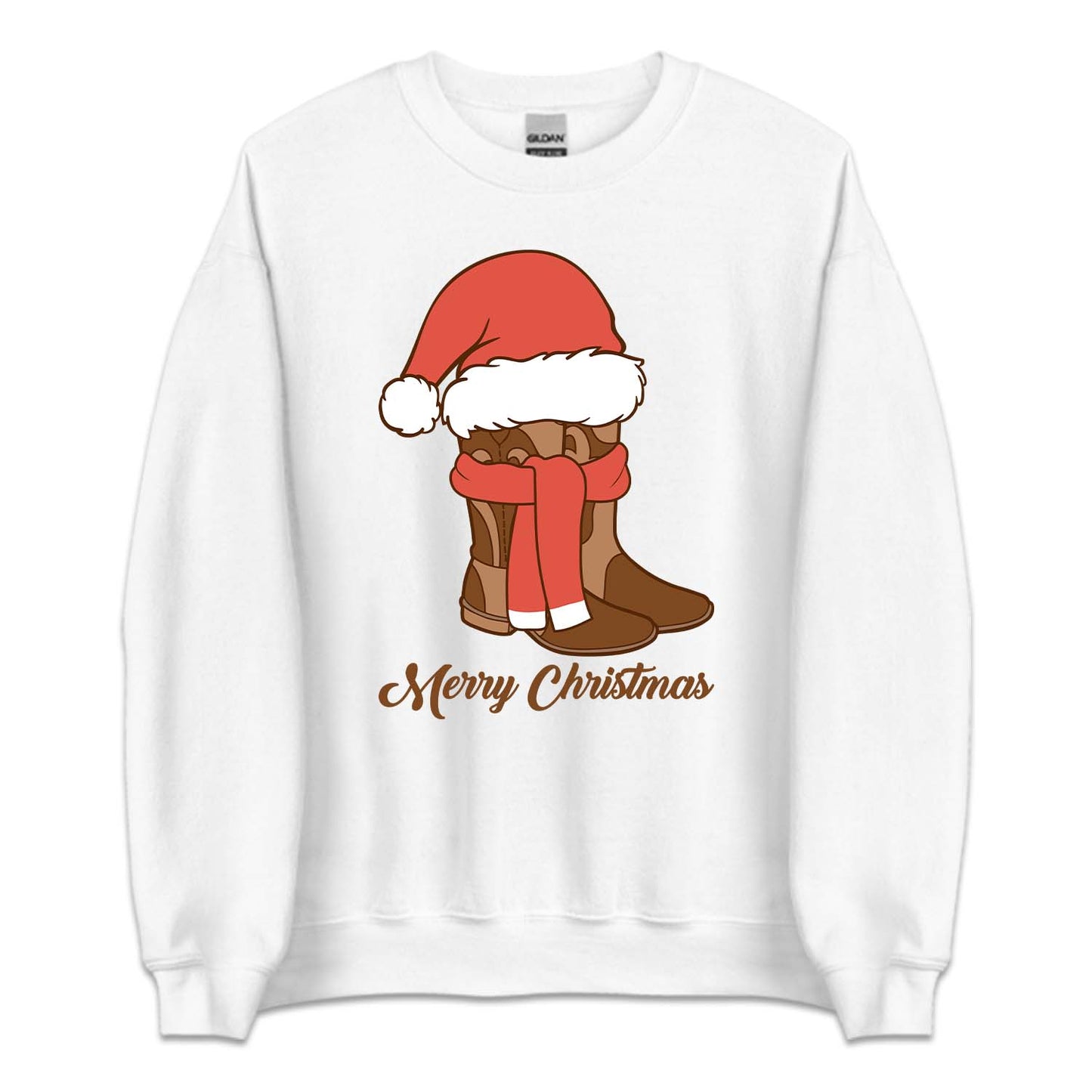 Western Christmas Rustic Santa Cowboy Boots Xmas | PRODUCT CODE: WTRNFVHLDCM