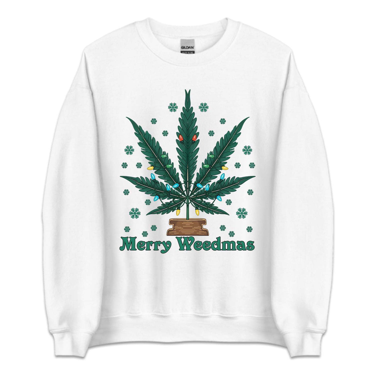 Christmas Merry Weedmas Cannabis Funny Weed Xmas | PRODUCT CODE: MRYWDMSCNB