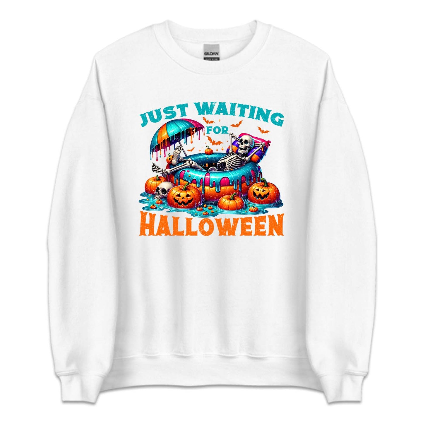 Just Waiting for Halloween Skeleton Pool Party | PRODUCT CODE: JUTWFRHLWM