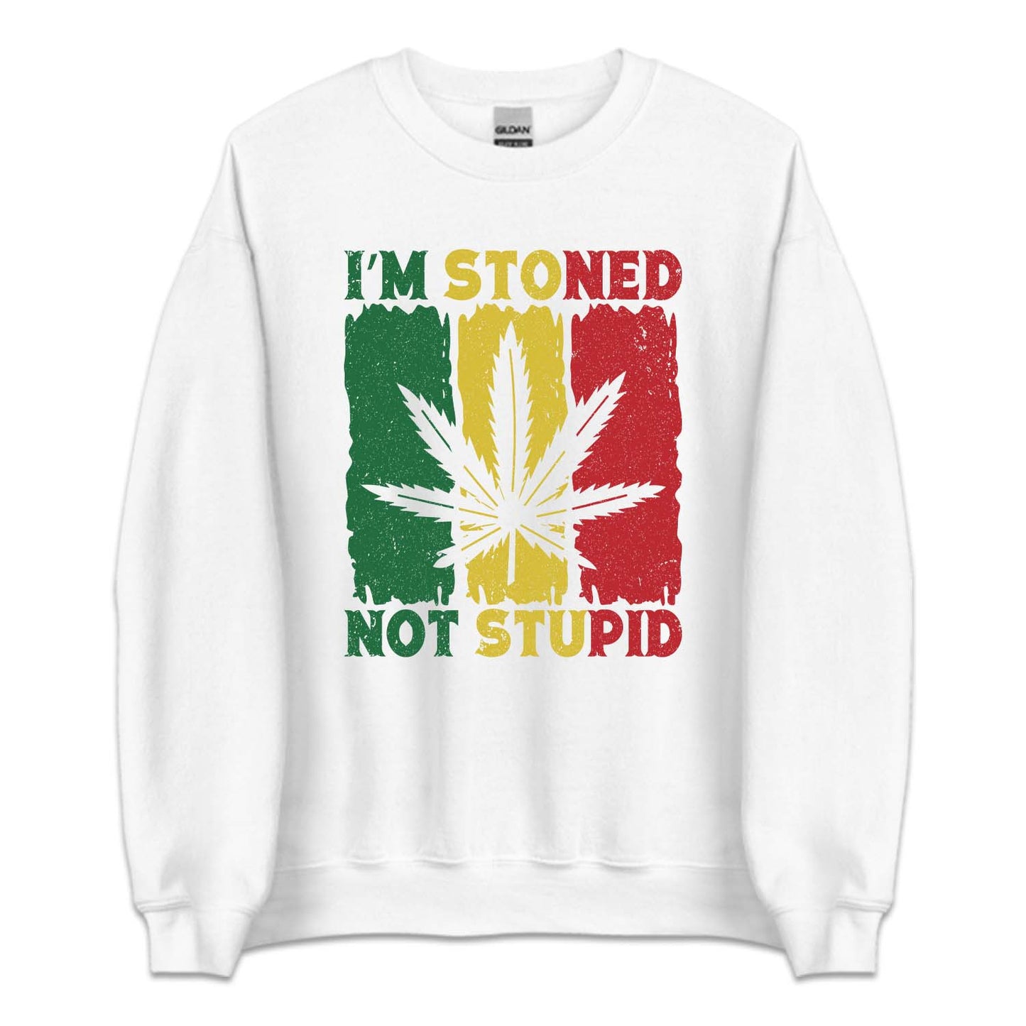 Cannabis Marijuana I'm Stoned Not Stupid THC Weed Funny Pothead | PRODUCT CODE: STNDPUCNVB