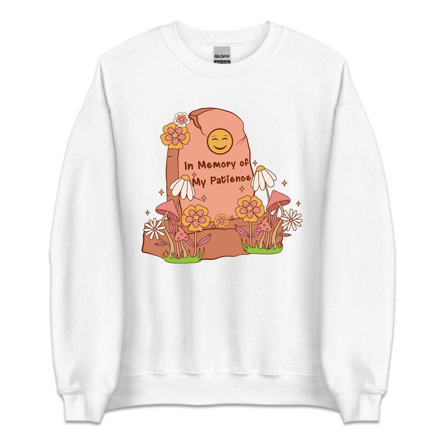 In Memory Of My Patience Floral Gravestone | PRODUCT CODE: MROYFPTNC