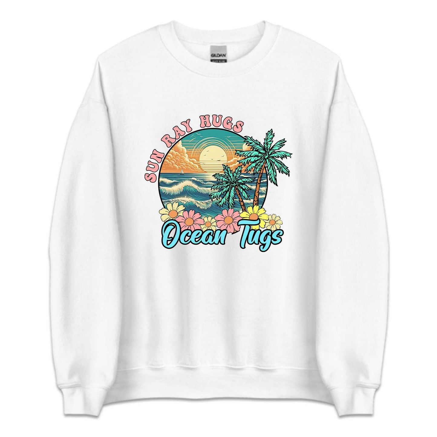 Retro Summer Sun Ray Hugs Ocean Tugs | PRODUCT CODE: SNRYHGOC