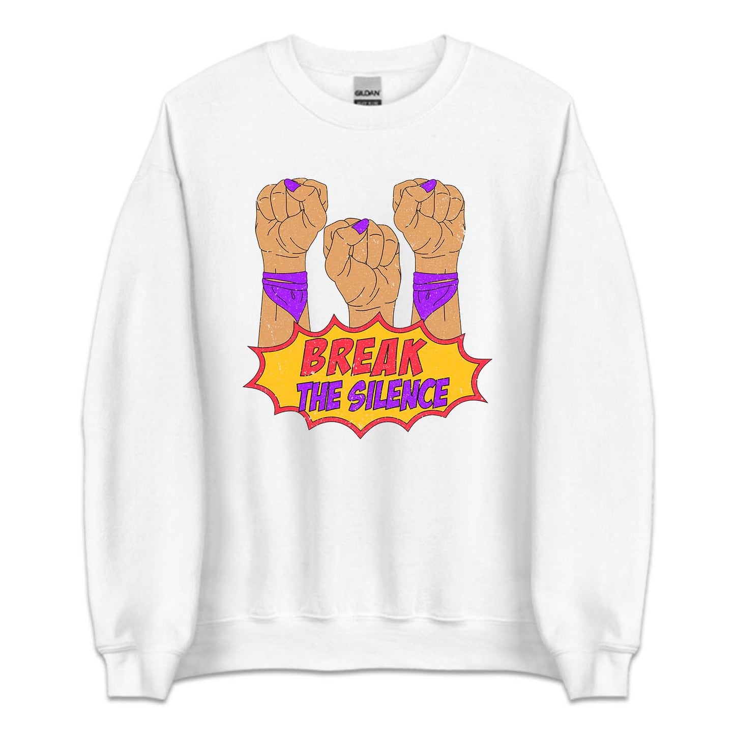 Domestic Violence Awareness Break The Silence Purple Ribbon | PRODUCT CODE: BRKETHSLIC
