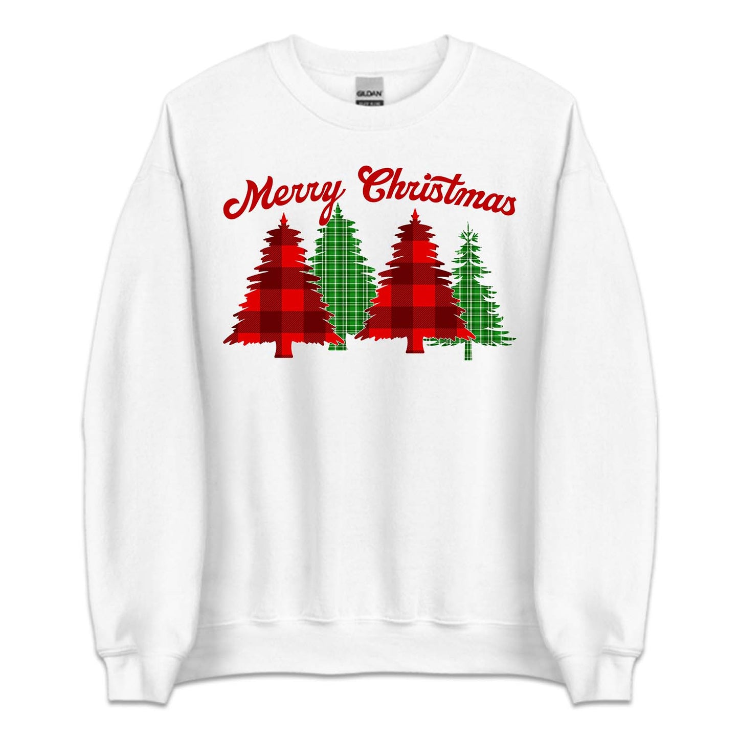 Merry Christmas Buffalo Plaid Trees Festive Xmas | PRODUCT CODE: MRYCHBFLOTRE