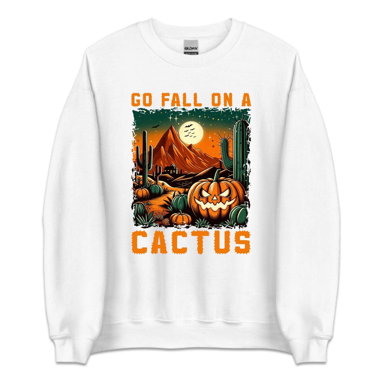 Go Fall On A Cactus Scary Pumpkin Western Halloween | PRODUCT CODE: GFLNOACTUP