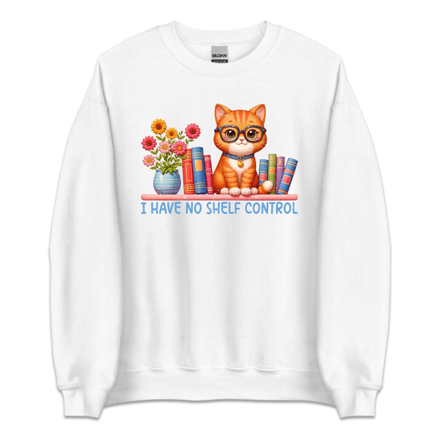 I Have No Shelf Control Cat and Books | PRODUCT CODE: HVNSHLFCN