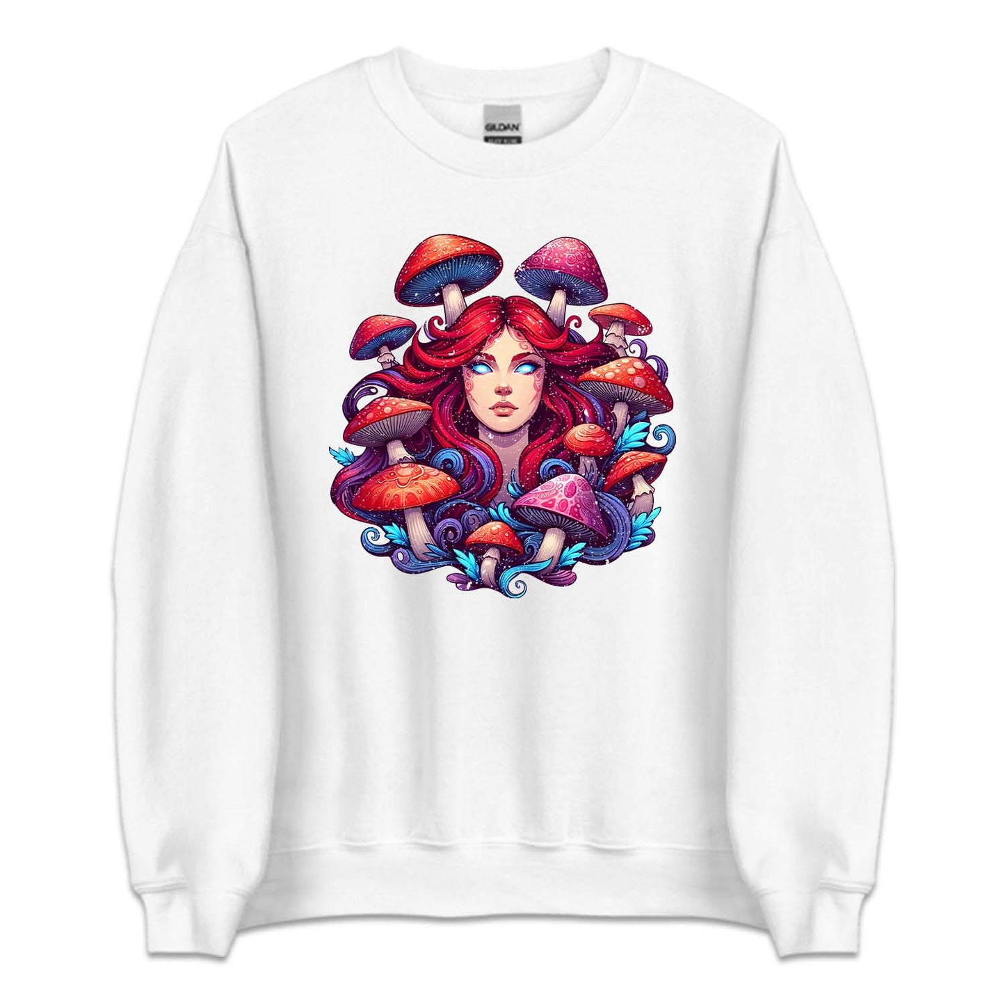 Psychedelic Mystical Woman Mushrooms Shroom Lover | PRODUCT CODE: PSYDLCMYWS