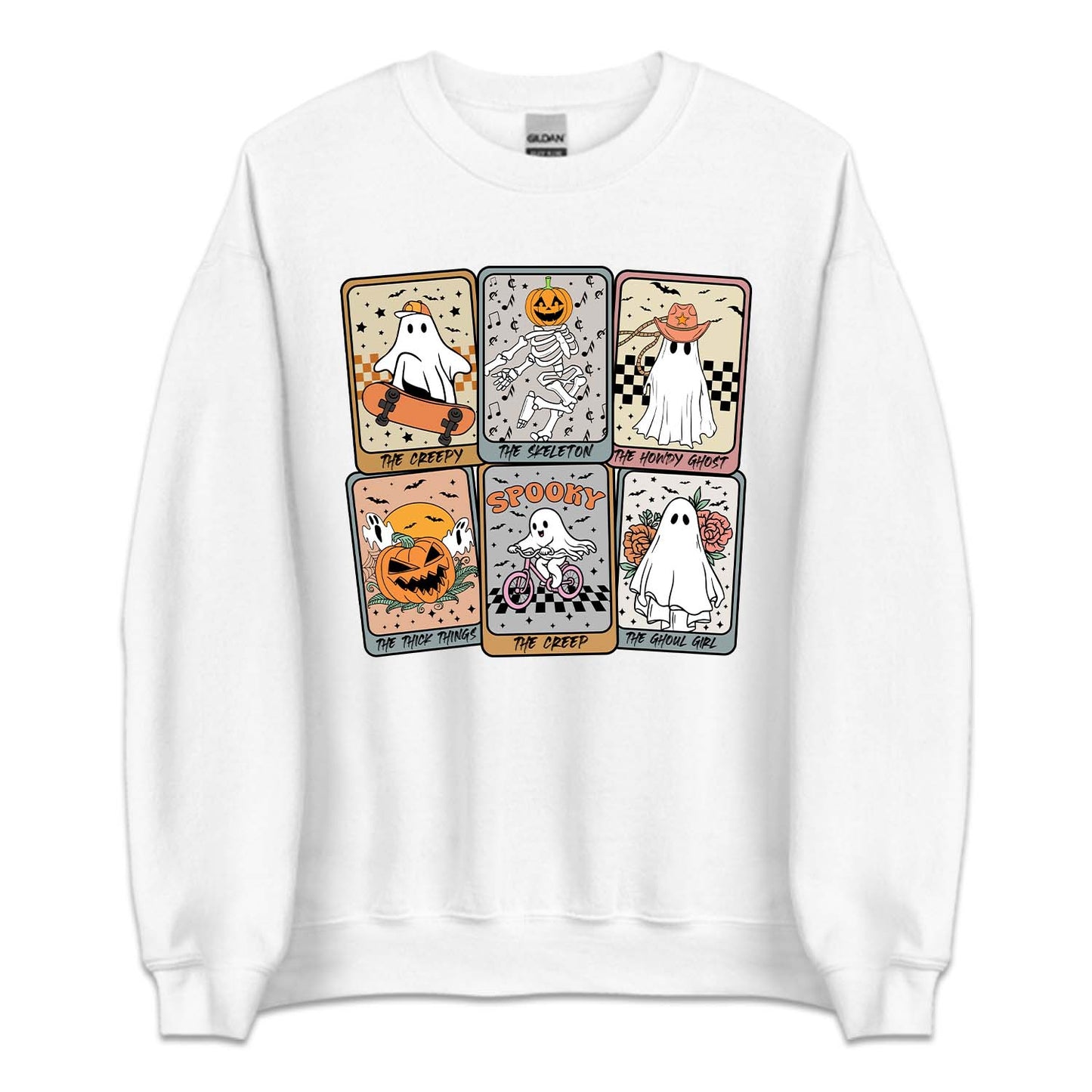 Retro Halloween Ghost Tarot Cards Spooky Ghostly Season | PRODUCT CODE: HLWGSOTHR