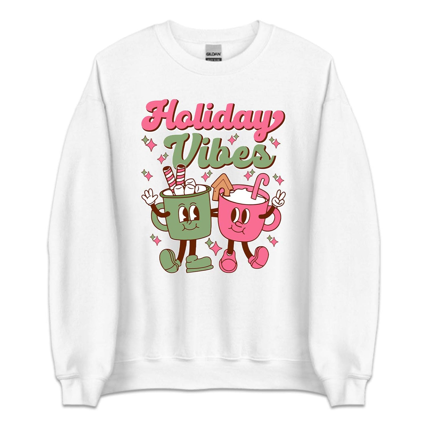 Holiday Vibes Pink Christmas Coffee Mugs Xmas | PRODUCT CODE: HLDVBSPKNCHR
