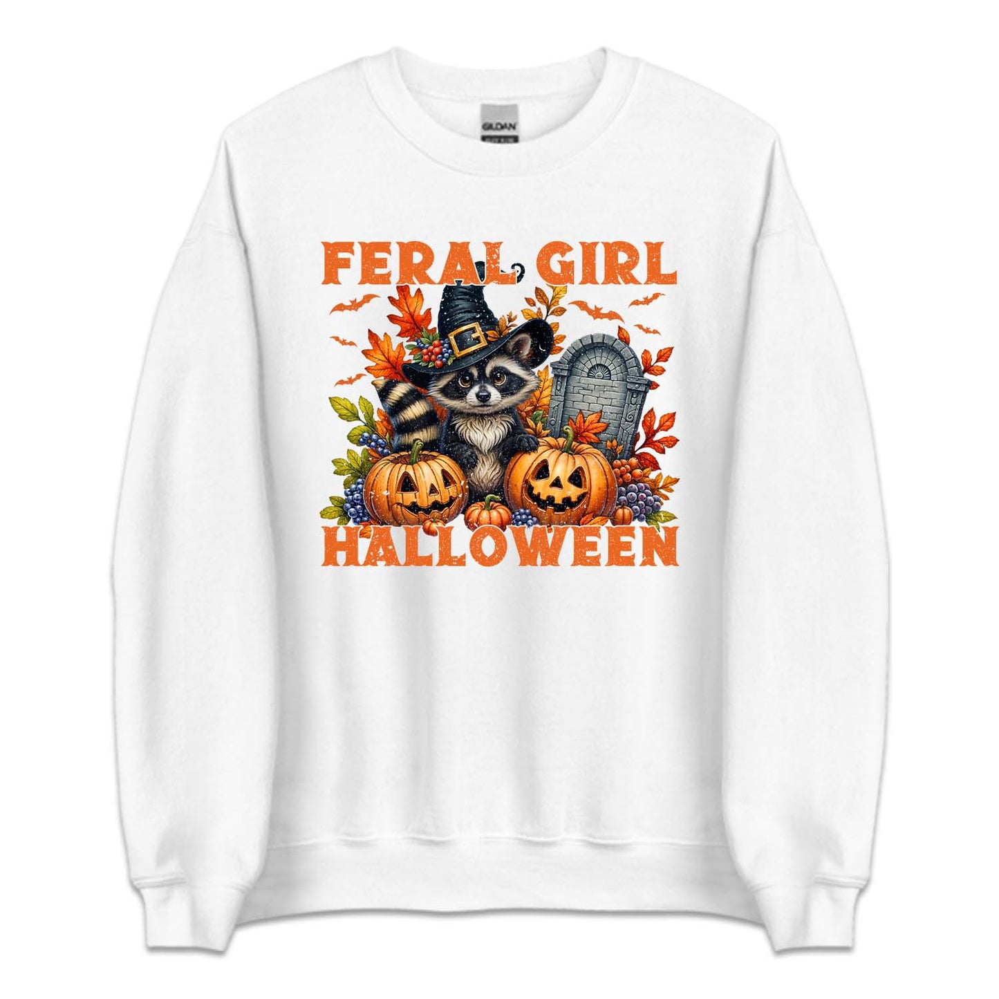 Feral Girl Halloween Spooky Raccoon Autumn Season | PRODUCT CODE: FRLGIHLWRC